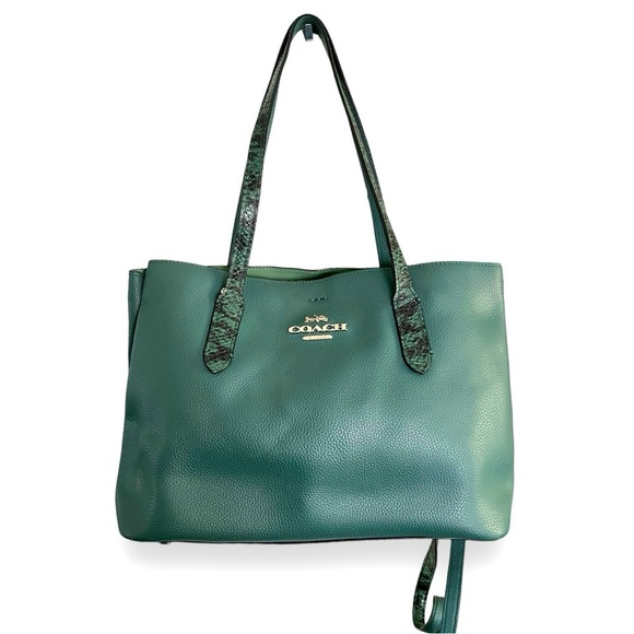 Coach Avenue Caryall in Dark Turquoise Green